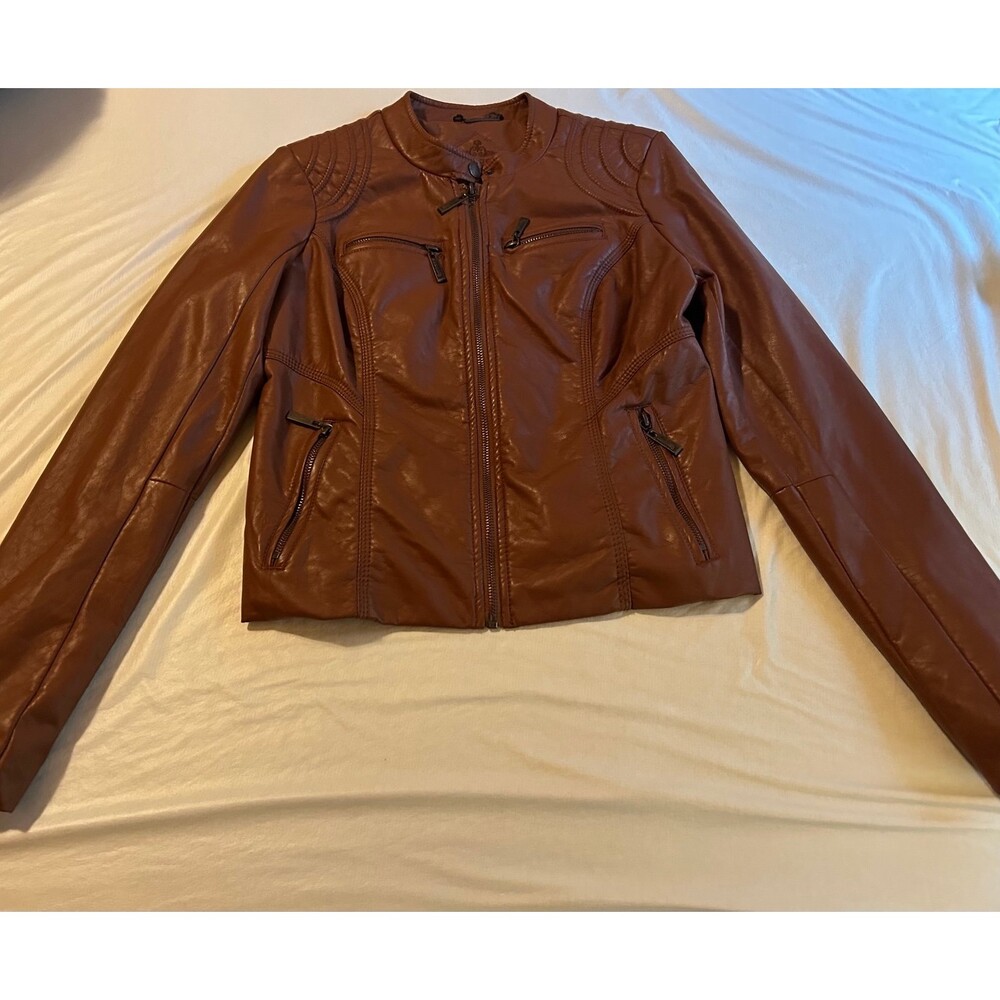 JouJou Brown short waisted Vintage Y2K jacket medium